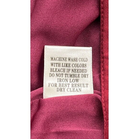 Very J By Nasty Gal Women's Burgundy Tapered Pleated Pants Size S - Picture 7 of 15